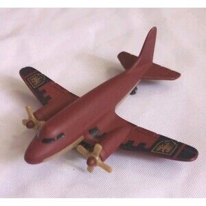 Matchbox Jet Plane Airliner 2003 Maroon/Gold Model No.68982